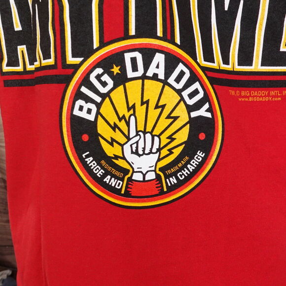 VINTAGE DEADSTOCK BIG DADDY GEAR SHORT SLEEVE RED T-SHIRT SZ 2XL NEW! 00s Y2K - Picture 6 of 8